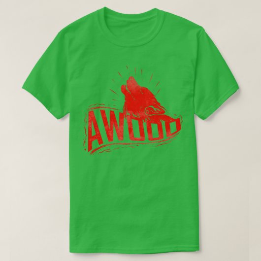 ハウリングウルフアウーウオハロウィーン Tシャツ (デザイン正面)