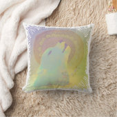 ハウリングウルフアンドマンダラトレーサリーオーナメント クッション (ブランケット)