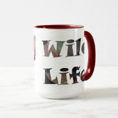 ハウリングウルフウォーターカラーワイルドライフマグ マグカップ (正面右)