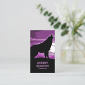 ハウリングウルフシルエットサンセットCGA1 名刺 (スタンド正面)