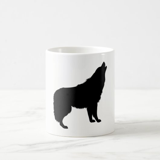 ハウリングウルフシルエット コーヒーマグカップ (中央)