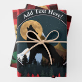 ハウリングウルフフルムーンディアエルクベア ラッピングペーパーシート (インサイチュ)