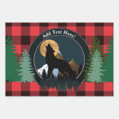 ハウリングウルフフルムーンディアエルクベア ラッピングペーパーシート (正面)