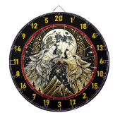 ハウリングウルフワイルダネスとエレガンスを統合 ダーツボード (正面)