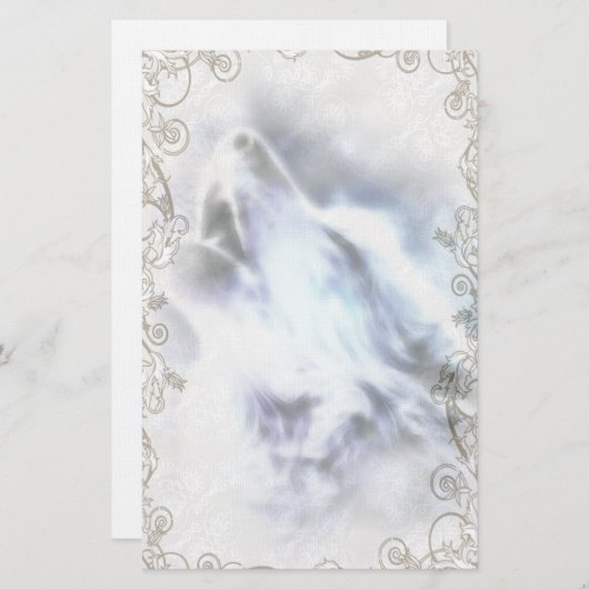 ハウリングウルフ先住民アメリカ文房具 便箋 (正面/裏面)