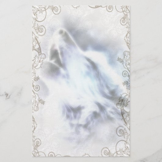 ハウリングウルフ先住民アメリカ文房具 便箋 (正面)