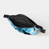 ハウリングウルフ冬の雪のようなブルーブラック名前をカスタムする ファニーパック (見開き)