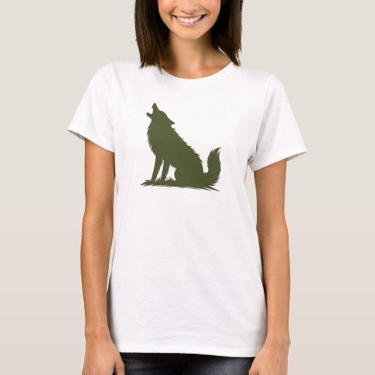 ハウリングウルフ動物愛好家 Tシャツ (正面)