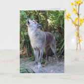 ハウリングウルフ誕生日カード カード (黄色い花)