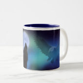 ハウリングウルフ、イーグル、ムーン&シャーマン飲みマグ ツートーンマグカップ (正面右)