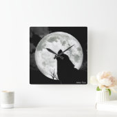 ハウリングウルフ スクエア壁時計 (ホーム)