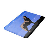 ハウリングウルフin冬 – オリジナルワイルドライフアート バスマット (アングル)