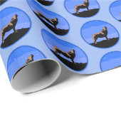 ハウリングウルフin冬 – オリジナルワイルドライフアートWr ラッピングペーパー (ロールコーナー)