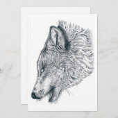 ハウリングオオオカミ サンキューカード (正面/裏面)