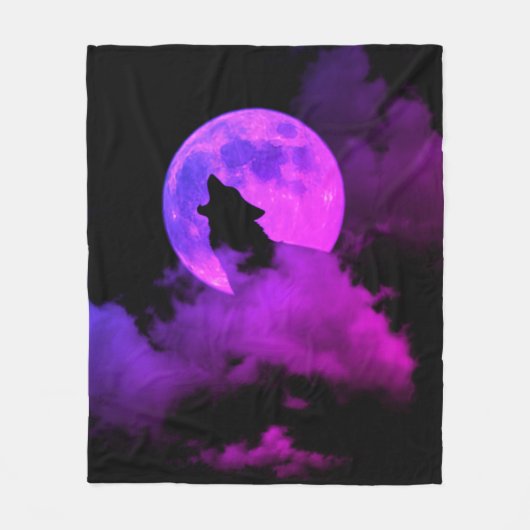 ハウリングオオオカミ フリースブランケット (正面)