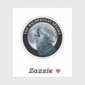 ハウリングオオカミと月 シール (シート)