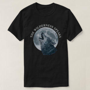 ハウリングオオカミと月 Tシャツ