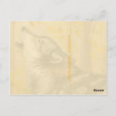 ハウリングオオカミのはがき ポストカード (裏面)