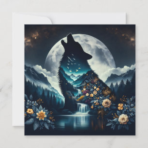 ハウリングオオカミ Full Moon Ai Art