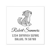 ハウリンググレーウルフパップアドレス セルフインキングスタンプ (デザイン)