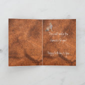 ハウリングコヨーテおもしろい – 動物誕生日 カード (内部)