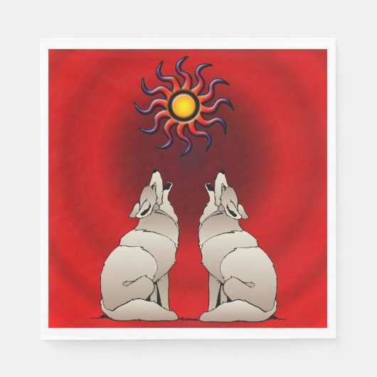 ハウリングコヨーテ スタンダードランチョンナプキン (正面)