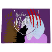 ハウリングナイトアフライトフルおもしろい抱き枕 ラージペーパーバッグ (正面)