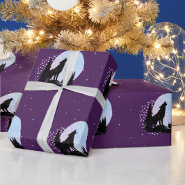 ハウリングナイトウルフ夜のセレナーデ ラッピングペーパー