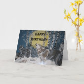ハウリングハッピーバースデー カード (黄色い花)