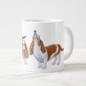 ハウリングバセットハウンズ ジャンボコーヒーマグカップ (正面右)