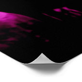 ハウリングユニークウルフシルエット ポスター (角)