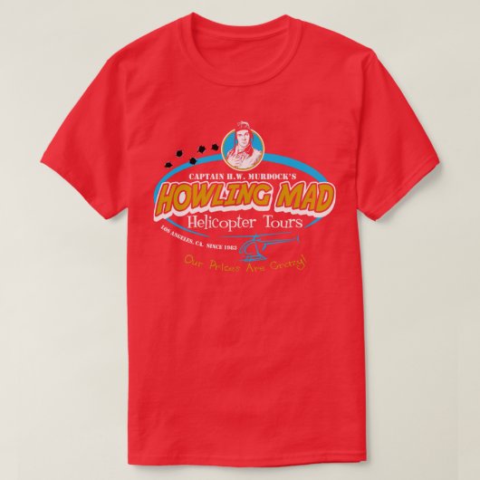 ハウリング不機嫌ムードックヘリコプターツアー Tシャツ (デザイン正面)