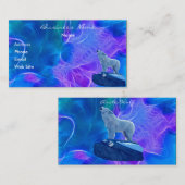 ハウリング北極ウルフフラクタル効果名刺 名刺 (正面/裏面)