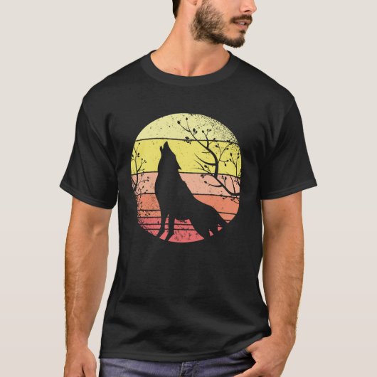 ハウリング素晴らしウルフのモチーフ Tシャツ (正面)