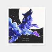 ハウリン魅力的ウルフ誕生日 スタンダードカクテルナプキン (正面)