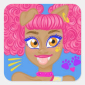 ハウリーン・ウルフ・モンスターハイスティッカー スクエアシール (正面)