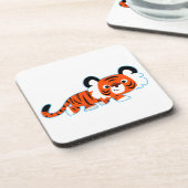 ハウルのコースターがセットになった可愛い漫画の虎 コースター (左側)