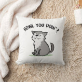 ハウルユードインおもしろいベビーウルフプン クッション (ブランケット)