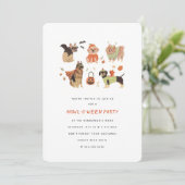 ハウルOウィーンド絵を描グハロウィン招待状 招待状 (スタンド正面)