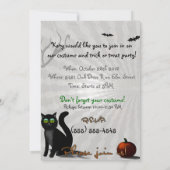 ハウンテッドヒルズ フォークアート ハロウィン 招待状 (裏面)