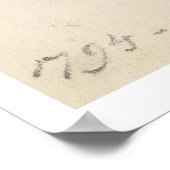 ハウンドの勉強, 1794 (紙上の鉛筆) ポスター (角)