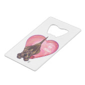 ハウンドグッドバレンタインデー クレジットカード栓抜き (正面アングル)