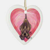 ハウンドグッドバレンタインデー セラミックオーナメント (右)