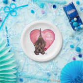 ハウンドグッドバレンタインデー ペーパープレート (パーティー)