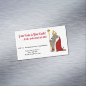 ハウンドグッ王室のドレッドローブとクラウンペットシッター マグネット名刺 (インサイチュ)