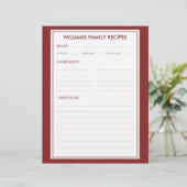 ハウンドストゥース ファミリー ネーム レシピ インサート (スタンド正面)