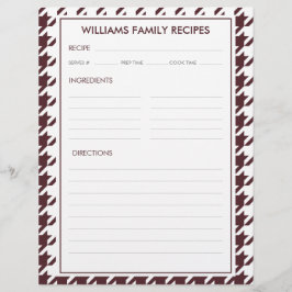 ハウンドストゥース ファミリー ネーム レシピ インサート