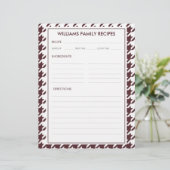 ハウンドストゥース ファミリー ネーム レシピ インサート (スタンド正面)