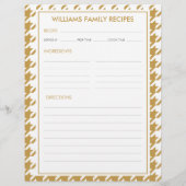 ハウンドストゥース ファミリー ネーム レシピ インサート (裏面)