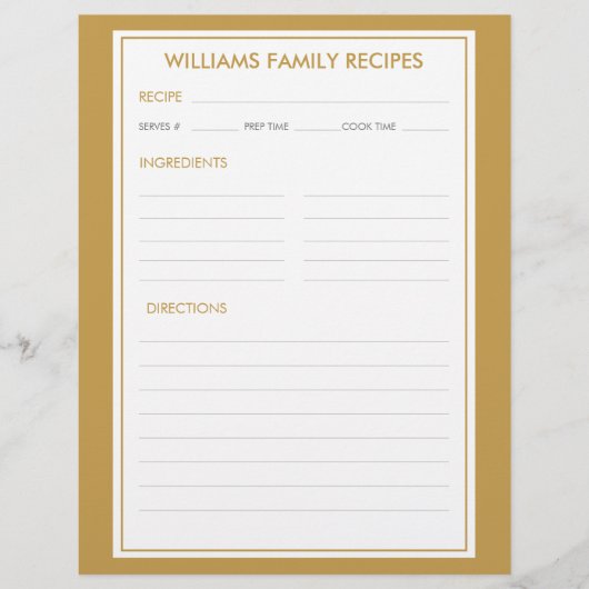 ハウンドストゥース ファミリー ネーム レシピ インサート (正面)